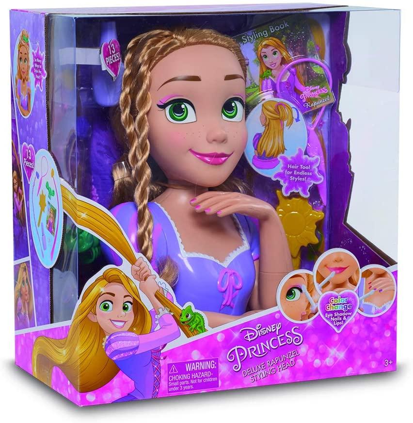 Disney Princess 87159 Tête à coiffer Raiponce : : Jeux et Jouets